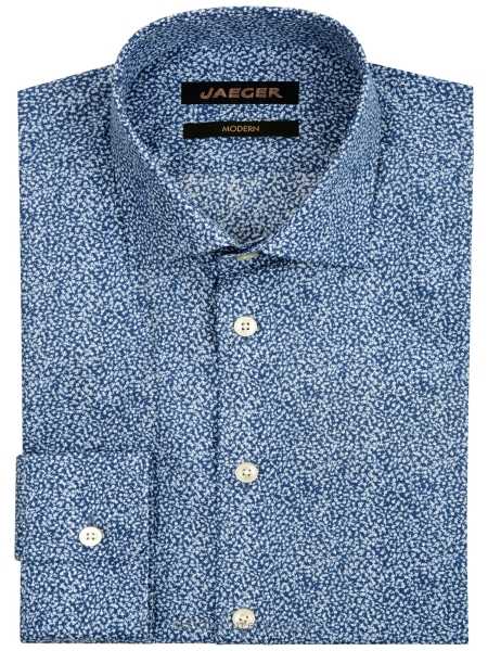 Mens Shirts Jaeger Floral Print Slim Fit Shirt, Blue Floral Formal 129209 100% cotton